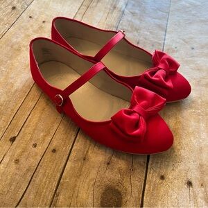 Janie and Jack Red Mary Jane Shoes